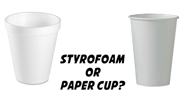 Styrofoam Cups Are Replaced with Paper