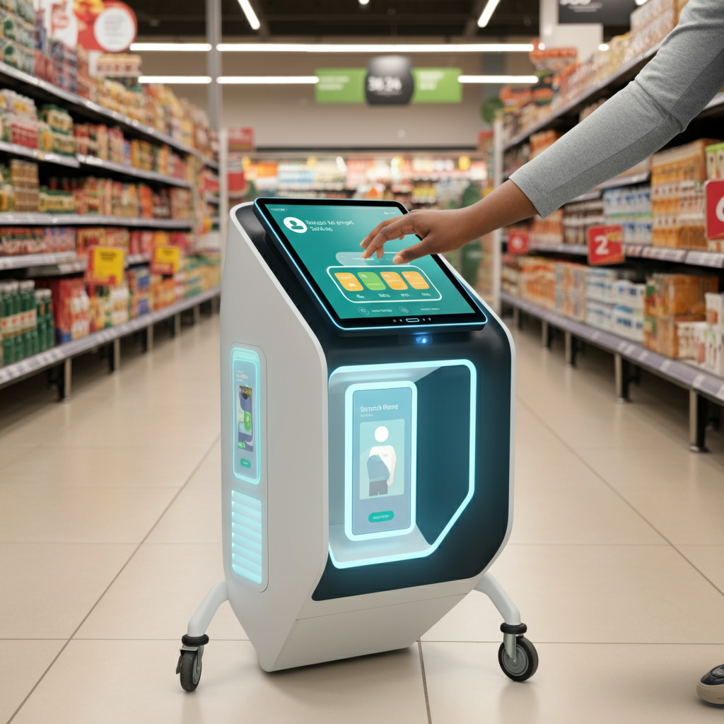 high-tech shopping trolleys